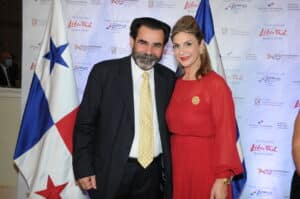 Mr. Spyros Goumas, CEO - Chairman of the BoD of SQLearn & Mrs. Julie Lymberopulos, General Consul of Panama in Greece, H.E.