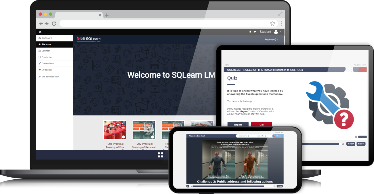 SQLearn maritime CBT online
